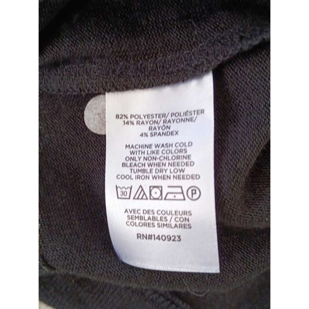 LOFT NWT Ribbed Sweater Knit Top Charcoal Gray Crew Neck Long Sleeve Small - Picture 7 of 9